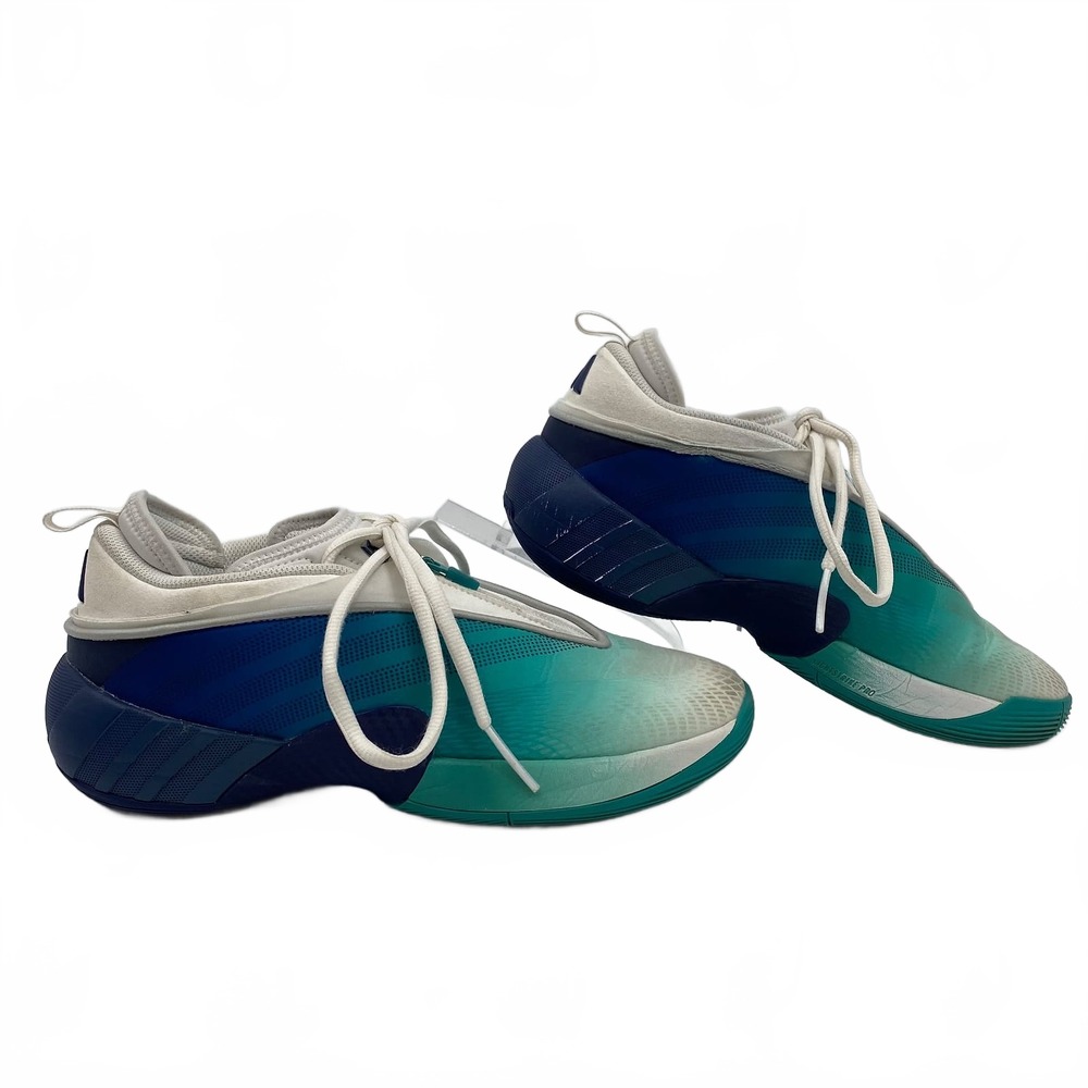 Adidas Blue White Ombré Basketball Sneakers | Men’s Size 8